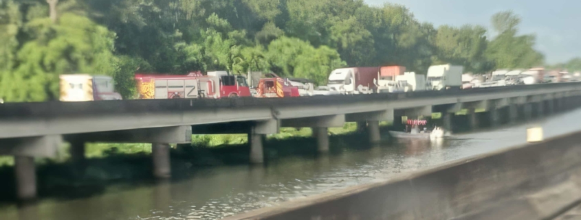 Massive Car Wreck on I-65 at the Dolly Parton Bridge