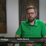 Greene & Phillips Personal Injury Lawyers Client Justin Beech`