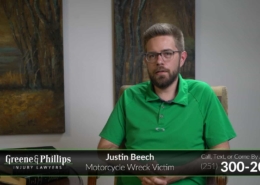 Greene & Phillips Personal Injury Lawyers Client Justin Beech`